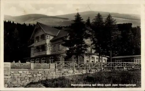 Ak Sosnówka Seidorf Podgórzyn Giersdorf Riesengebirge, Hainbergshöhe, Hotel Hainberghöh