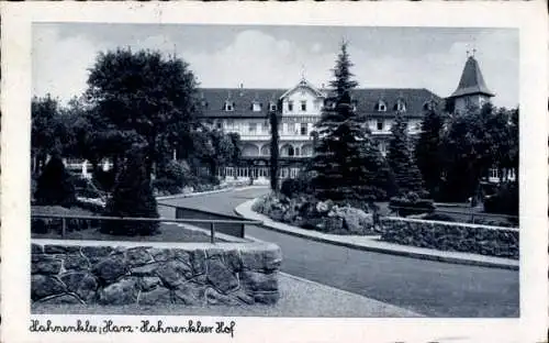 Ak Hahnenklee Bockswiese Goslar im Harz, Hahnenkleer Hof