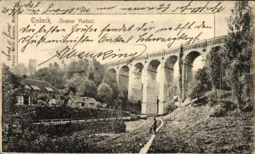 Ak Greene Einbeck in Niedersachsen, Greener Viadukt