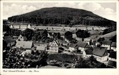 Ak Bad Grund im Harz, Am Iberg, Siedlung