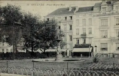 Ak Oostende Ostende Westflandern, Place Marie Pose