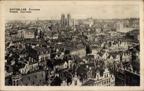 Ak Bruxelles Brüssel, Panorama, Fliegeraufnahme