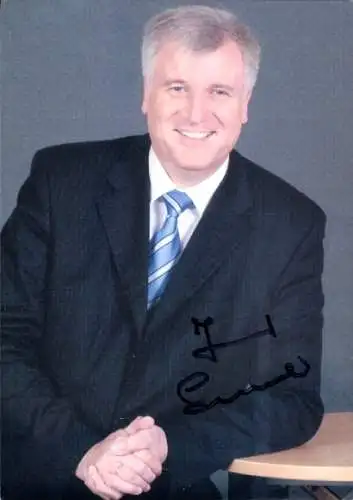 Autogrammkarte Horst Seehofer, Mitglied des Deutschen Bundestages