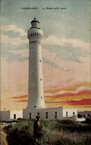 Ak Casablanca Marokko, Der Leuchtturm von El Hank