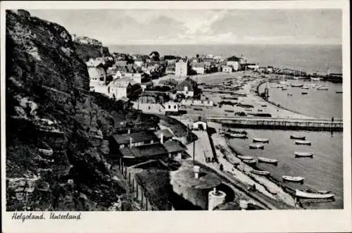 Ak Nordseeinsel Helgoland, Unterland