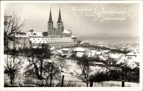 Ak Bamberg in Oberfranken, Michelsberg, Winter