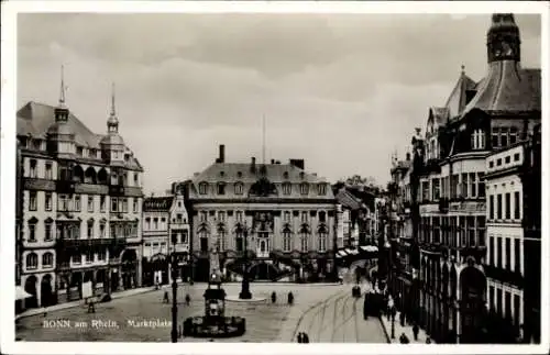 Ak Bonn am Rhein, Marktplatz, Rathaus