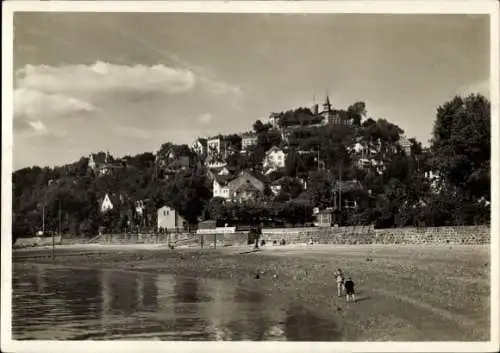 Ak Hamburg Altona Blankenese, Süllberg, Elbe, Strand