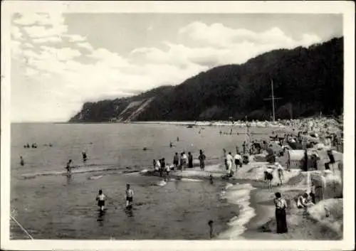 Ak Ostseebad Göhren auf Rügen, Strand, Hövt