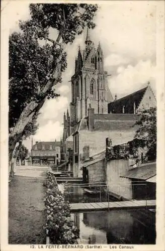 Ak La Ferté Bernard Sarthe, Les Canaux