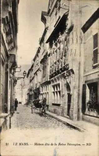 Ak Le Mans Sarthe, sogenanntes Haus der Königin Bérengere