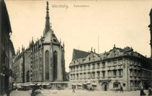 Ak Würzburg am Main Unterfranken, Falkenhaus