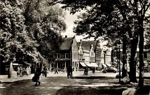 Ak Norden Ostfriesland, Marktplatz, Gasthof Jerusalem