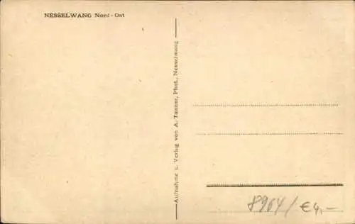 Ak Nesselwang im Allgäu, Teilansicht, Blick von Nord-Ost