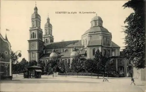 Ak Kempten im Allgäu Schwaben, St. Lorenzkirche