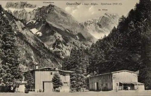 Ak Oberstdorf im Oberallgäu, Oytalhaus, Himmelkorn, Gr. Wilde