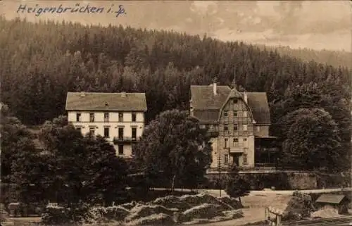 Ak Heigenbrücken im Spessart Unterfranken, Hotel Löwengrube