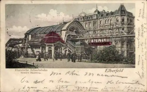 Ak Elberfeld Wuppertal, Schwebebahn, Haltestelle Döppersberg