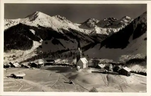 Ak Mittelberg im Allgäu, Gesamtansicht, Hammerspitze, Schafalpköpf