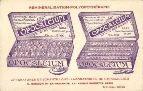 Ak Paris, Laboratoires de l'Opocalcium