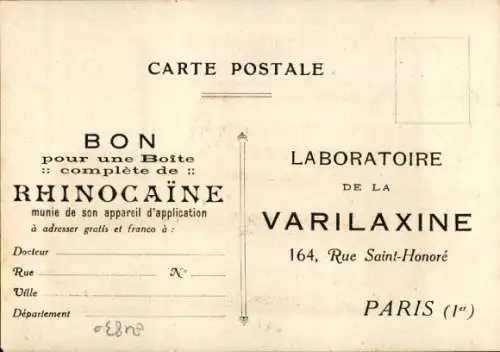 Ak Paris I, Laboratoire de la Varilaxine, Rhinocaine