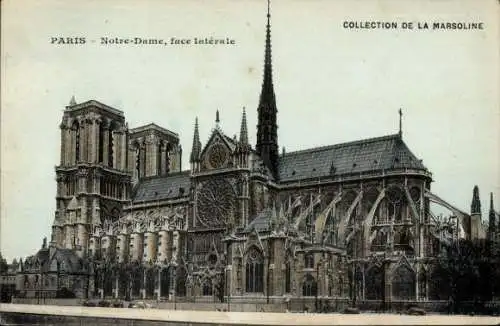 Ak Paris IV, Notre Dame, La Marsoline, Reklame