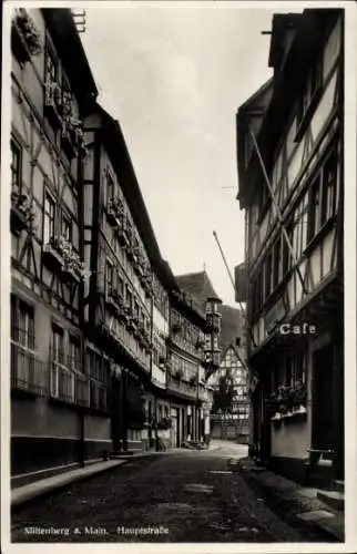 Ak Miltenberg am Main Unterfranken, Hauptstraße, Fachwerkhäuser