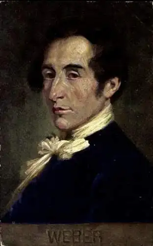 Ak Komponist Carl Maria von Weber, Porträt