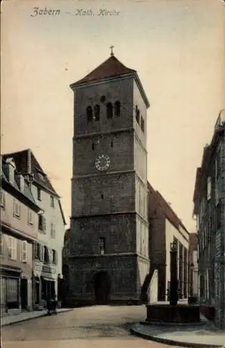 Ak Saverne Zabern Elsass Bas Rhin, Katholische Kirche