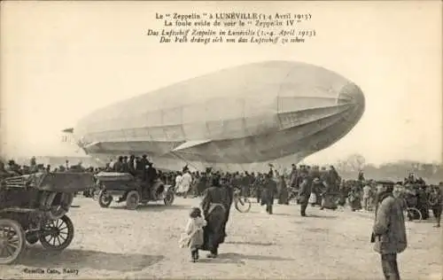 Ak Luneville Meurthe et Moselle, Luftschiff Zeppelin