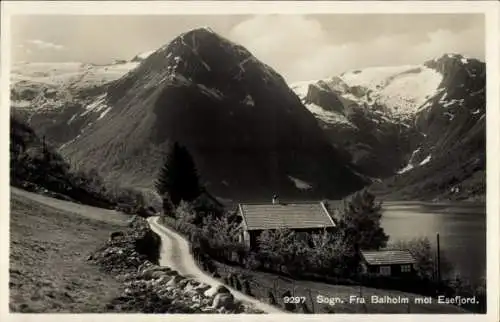 Ak Sogn Balholmen Norwegen, Gesamtansicht, Esefjord