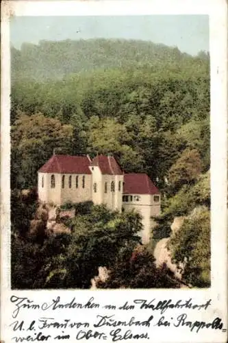 Ak Ribeauvillé Rappoltsweiler Elsass Haut Rhin, Maria Dusenbach, Wallfahrtskirche, Kloster