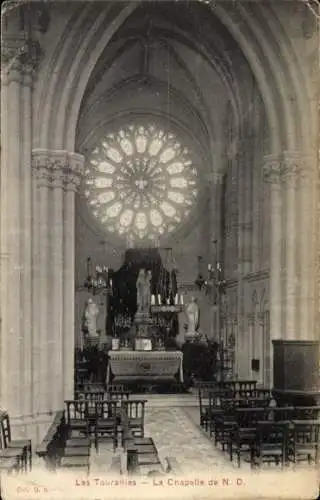 Ak Les Tourailles Orne, La Chapelle de N.D.