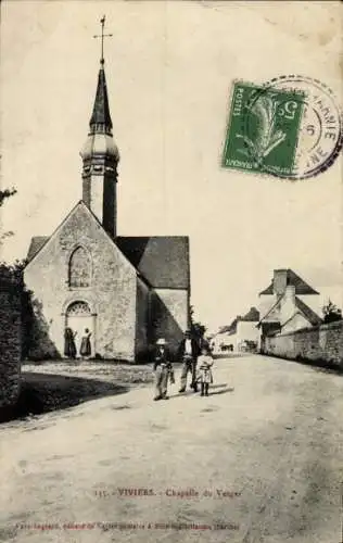 Ak Viviers en Charnie Mayenne, Chapelle du Verger