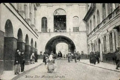 Ak Vilnius Wilna Litauen, Heiligen-Straße