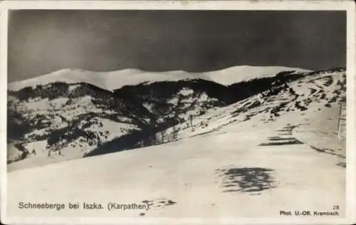 Ak Ukraine, Schneeberge bei Iszka, Karpathen