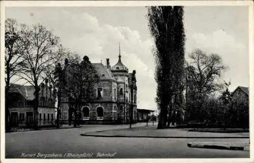 Ak Bad Bergzabern an der Weinstraße Pfalz, Bahnhof