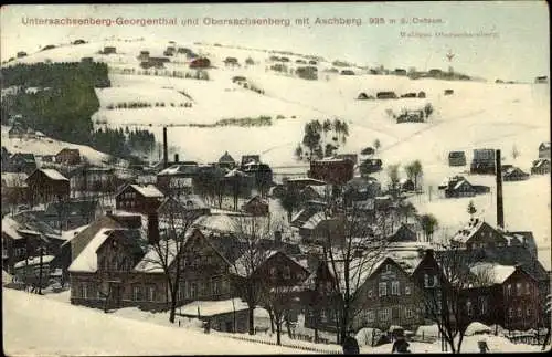 Ak Sachsenberg Georgenthal Klingenthal im Vogtland, Aschberg, Waldgut Obersachsenberg