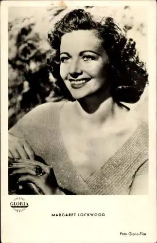 Ak Schauspielerin Margaret Lockwood, Portrait, Gloria Film, Anna von Singapur