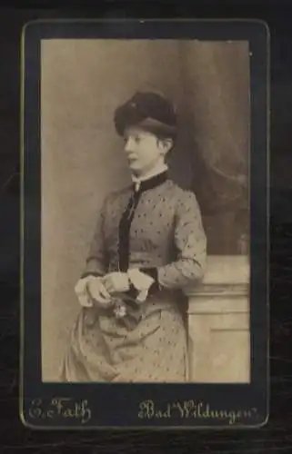 CdV Portrait Elisabeth Großherzogin v. Mecklenburg-Schwerin, geb. v. Sachsen-Weimar-Eisenach