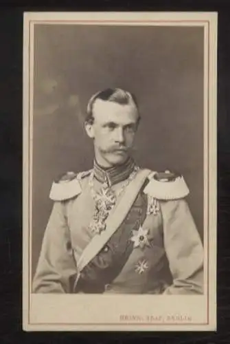 CdV Portrait Albrecht Prinz von Preußen und Prinzregent von Braunschweig