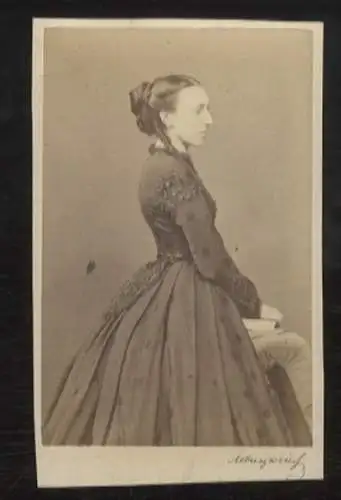 CdV Portrait Olga Fjodorowna Großfürstin v. Rußland, geb. Cäcilie Auguste Prinzessin von Baden