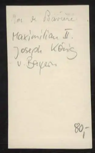 CdV Portrait Maximilian II. Joseph von Bayern