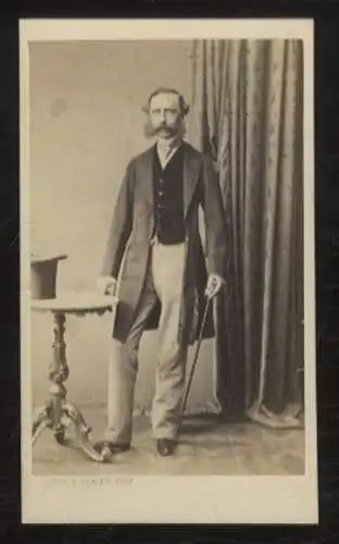 CdV Portrait Landgraf Friedrich Wlihelm von Hessen-Kassel