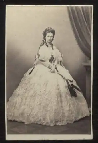 Cdv Portrait Prinzessin Elisabeth von Schaumburg-Lippe