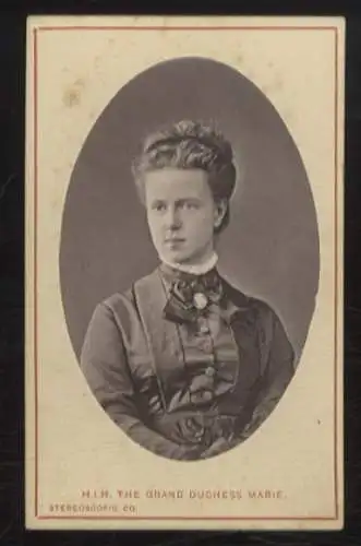 CdV Portrait Marie Alexandrowna Herzogin v. Edinburgh, geb. Großherzogin v. Rußland