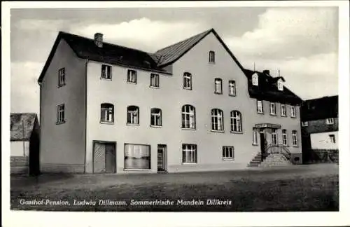 Ak Mandeln Dietzhölztal in Hessen, Gasthof-Pension