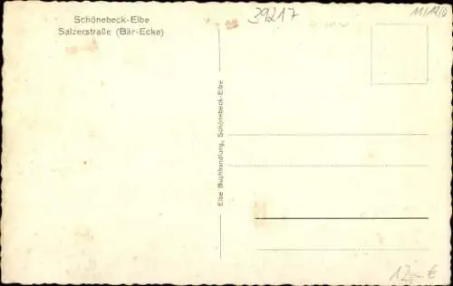 Ak Schönebeck an der Elbe, Salzerstraße, Bär-Ecke, Kaisers