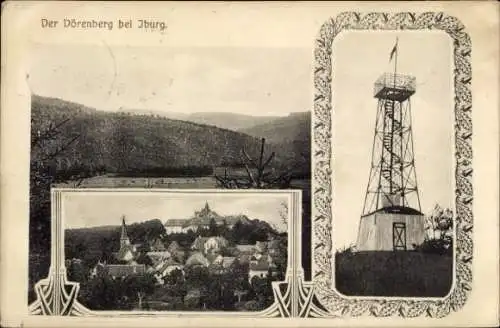 Ak Bad Iburg am Teutoburger Wald, Der Dörenberg, Aussichtsturm