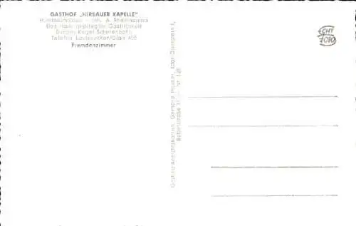 Ak Hundheim in der Pfalz, Gesamtansicht, Gasthof Hirsauer Kapelle